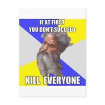 Troll God Kills Post Card