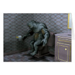 Troll On The Bowl Greeting Cards