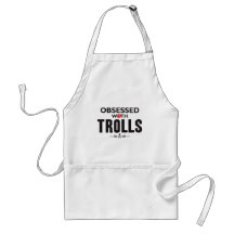 Trolls Obsessed Aprons