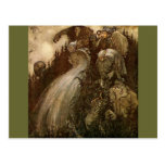 Trolls Pouring Water Down a Hill Postcards