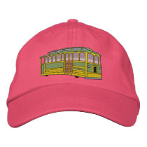Trolly Car embroidered hats