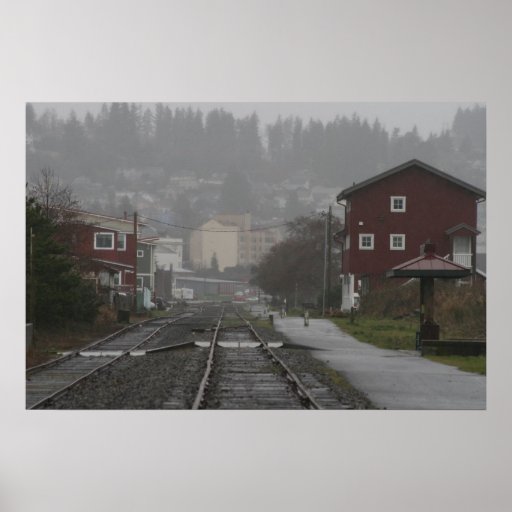 trolly tracks Astoria Oregon Coast Posters