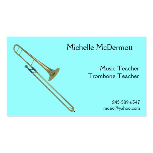 Trombone Business Card