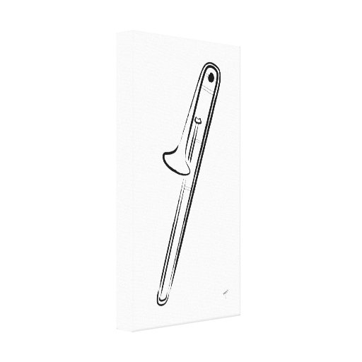 Trombone Canvas Print