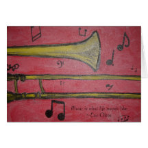 trombone card