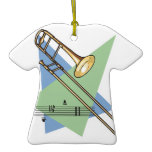 trombone christmas tree ornament