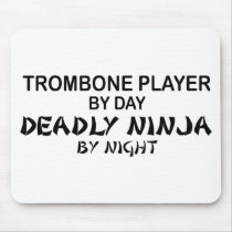 Trombone Deadly Ninja by Night Mouse Mats