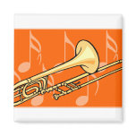 Trombone Refrigerator Magnet