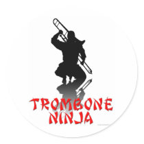 Trombone Ninja Stickers