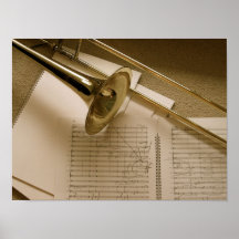 Trombone poster print