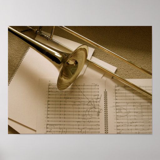 Trombone poster print | Zazzle