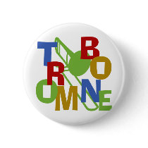 Trombone Scramble Pinback Button
