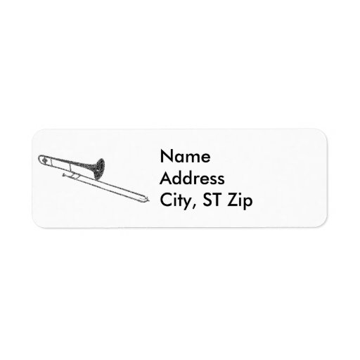 Trombone Word Cloud Label Zazzle