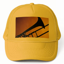 Trombones Image Golf Cap or Hat