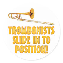 Trombonists Slide In To Position stickers