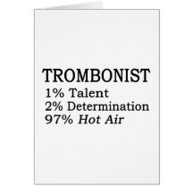Trombonistt Hot Air Cards