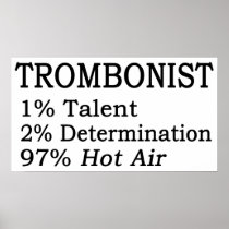 Trombonistt Hot Air Print