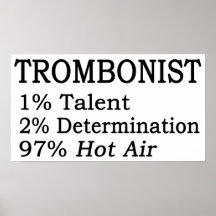 Trombonistt Hot Air Print