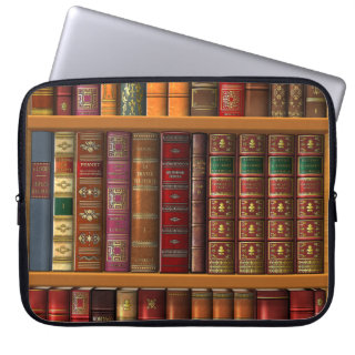 Trompe l'oeil French library Computer Sleeves