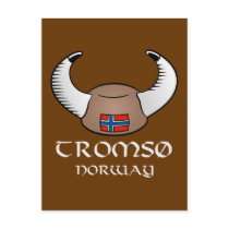 Tromso Norway Viking Hat Postcards
