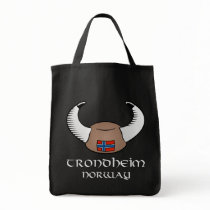 Trondheim Norway Viking Hat Canvas Bags