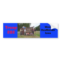 Troop 202, bumper stickers by sprees2007 Troop 202, bumper stickers