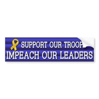 Troops Leaders Sticker Blue Bumper Sticker by bumper2bumper