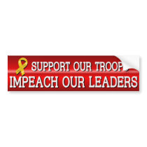 Troops Leaders Sticker Bumper Sticker
