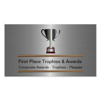 Trophy And Awards Business Cards