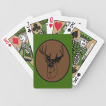 Trophy Buck Deer Head Hunter Silhouette Playing Cards