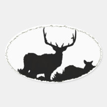 Trophy bull oval stickers