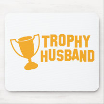 trophy husband mouse pads