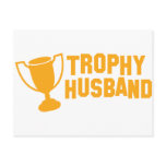 trophy husband postcard