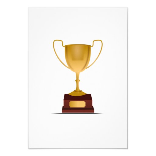 Trophy Personalized Invitation