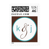 Tropic Blue Monogram Stamps