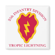 Tropic Lightning 25th ID Vet Fridge Magnet
