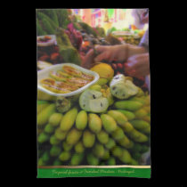 Tropica Fruits @ Funchal Markets Portugal Teatowel kitchen towels