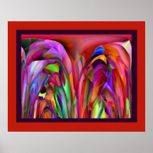 Tropical Abstract - Beautiful Colors Poster