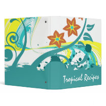 Tropical Abstract Binder