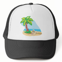 Tropical Afghan Hound Mesh Hat