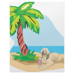 Tropical Afghan Hound Custom Letterhead