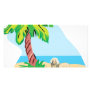 Tropical Afghan Hound Customized Photo Card
