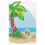 Tropical Afghan Hound Stationery Design