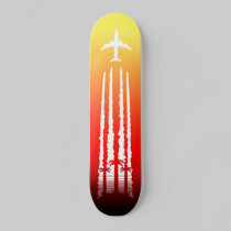Tropical Airline Sunset skateboards