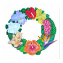 Tropical Aloha Wreath posters