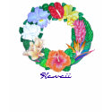 Tropical Aloha Wreath t-shirts