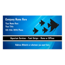 Tropical Aquarium Business Cards