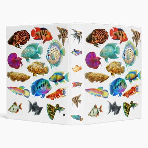 Tropical Aquarium Fish Avery Binder Zazzle
