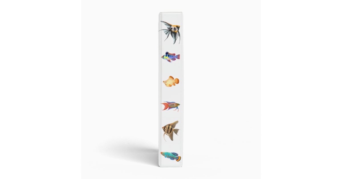 Tropical Aquarium Fish Avery Binder | Zazzle