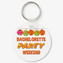Tropical Bachelorette Party Weekend keychains